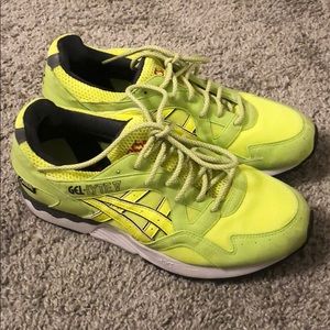 Asics lime green gel-LYTE V shoes hazard
